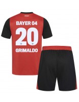 Bayer Leverkusen Alejandro Grimaldo #20 Hjemmedraktsett Barn 2024-25 Korte ermer (+ bukser)